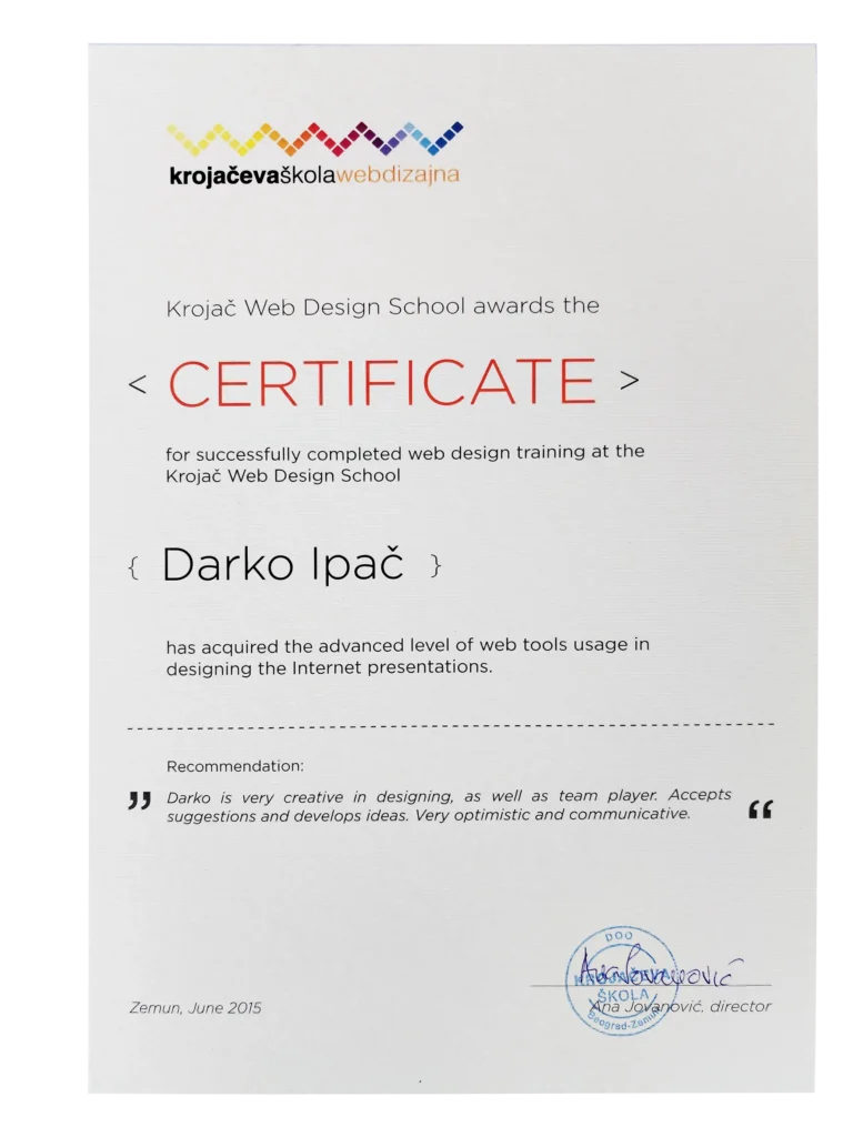 darko ipac krojaceva skola sertifikat